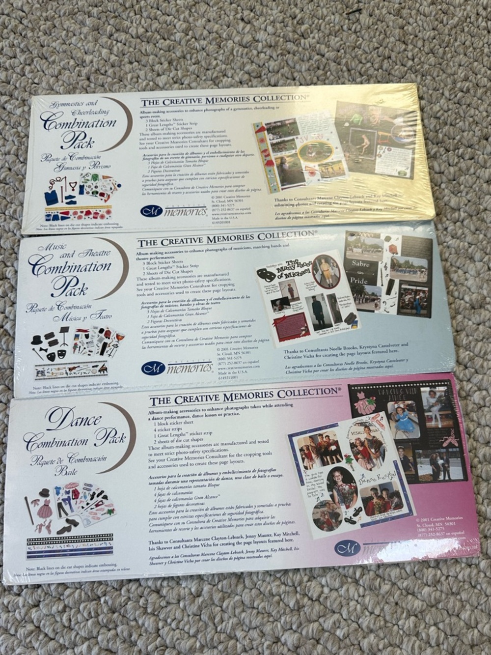 NIP Creative Memories Combination Pack Scrapbook Kits